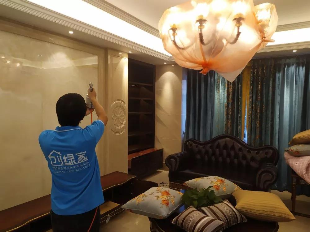 【創(chuàng)綠家居民家庭案例】上海青浦區(qū)觀庭別墅室內甲醛治理